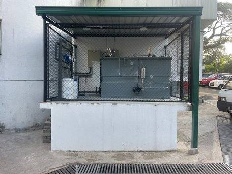 Waste water treatment plant installation at Ninewells